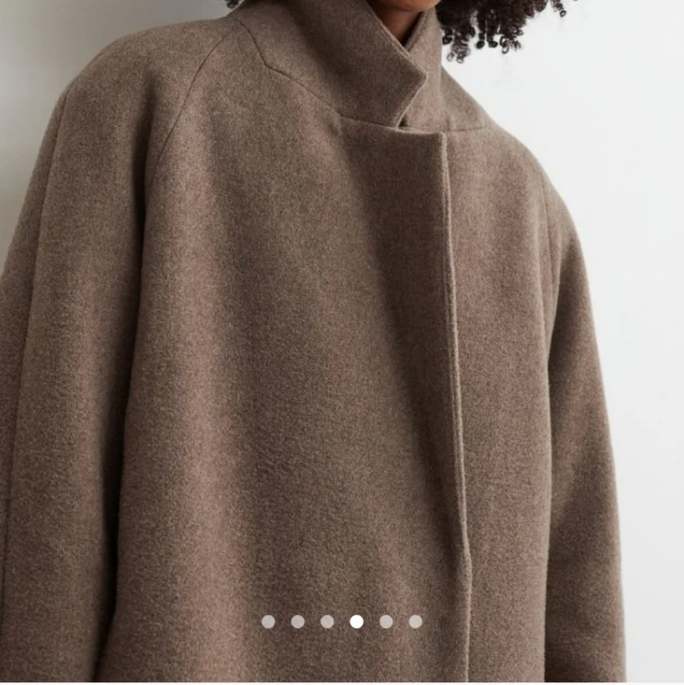โSOLDโ๐๏ธ NWT H&M Wool Blend Coat in 'Brown' - Picture 7 of 16